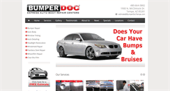 Desktop Screenshot of bumperdoctempe.com